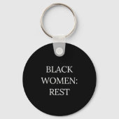 Black Women Rest Keychain (Voorkant)