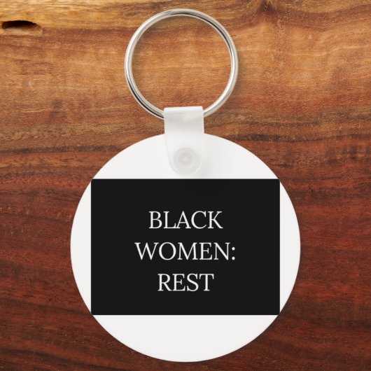 Black Women Rest Keychain (Achterkant)