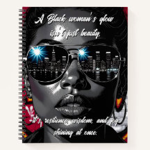 Black Women's Quote | City Skyline in Sunglasses