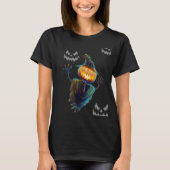 Black women's t-shirt with a horror image (Devant)