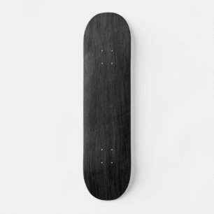 Black Wood Texture Skateboard