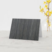 Black Woodgrain Kaart (Gele Bloem)