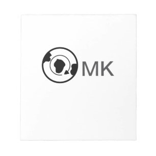 Black world wereldbol naam toevoegen monogram reis notitieblok