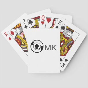 Black world wereldbol naam toevoegen monogram reis pokerkaarten