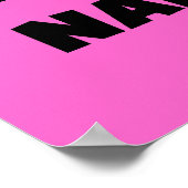 Black World's Best-est Nanny T-shirts en geschenke Poster (Hoek)