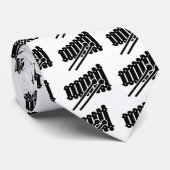 Black Xylophone Stropdas (Opgerold)