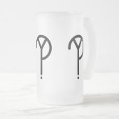 Black Y? Symbool voorzijde Mok (Voorkant rechts)