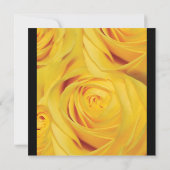 Black yellow bruiloft verloving PERSONALIZE Kaart (Achterkant)