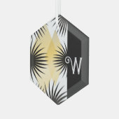 Black Yellow Design Ornament (Voorkant links)