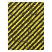 Black Yellow Grunge Caudron tapestandaarspatroon Tafelkleed (Voorkant)