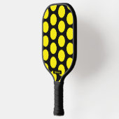 Black/Yellow Polka Dots Pickleball Paddle (Links)