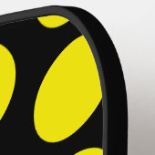 Black/Yellow Polka Dots Pickleball Paddle (Links Detail)