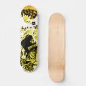 Black Yellow Skateboard (Voorkant)