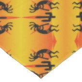 Black & Yellow Southwest Kokopelli Pattern Tafelkleed (Gekanteld)