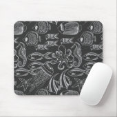 Black Zee Pattern Muismat (Met muis)