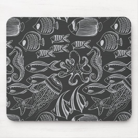 Black Zee Pattern Muismat (Voorkant)