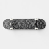 Black Zee Pattern Skateboard (Horizontaal)