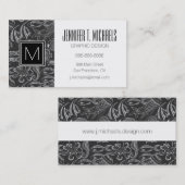 Black Zee Pattern Visitekaartje (Voorkant / Achterkant)