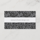 Black Zee Pattern Visitekaartje (Achterkant)
