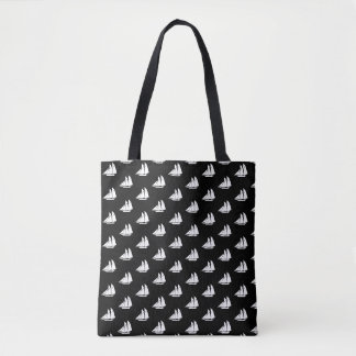 Black Zee Sail Tote Bag