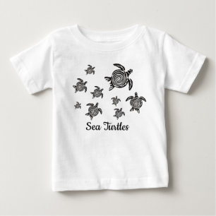 Black Zee Turtles Baby T-Shirt