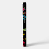 Black ZIA Collage iPhone 16 Protective coque NM (Verso / Gauche)