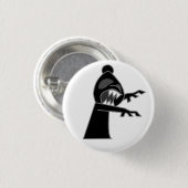 Black Zombie Bishop Button (Voorkant /achterkant)