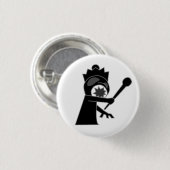 Black Zombie Queen Button (Voorkant /achterkant)