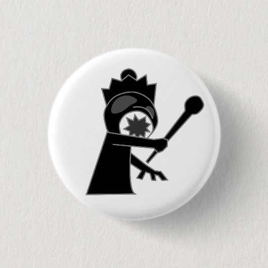 Black Zombie Queen Button (Voorkant)