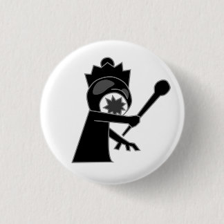 Black Zombie Queen Button