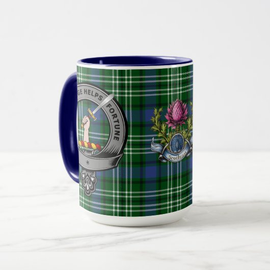 Blackadder Clan Badge & Tartan Mok (Voorkant links)