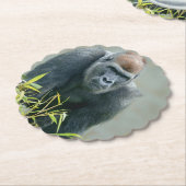 Blackback Gorilla Lope Kartonnen Onderzetters (Gekanteld)