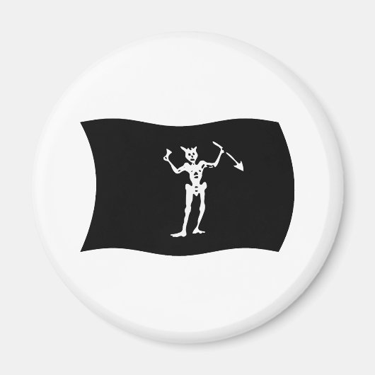 Blackbeard Flag Magnet Magneet (Voorkant)