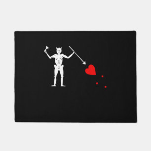 Blackbeard Pirate Flag Doormat Deurmat