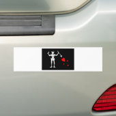 Blackbeard Pirate Flag Edward Teach Bumpersticker (Op auto)