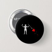 Blackbeard Pirate Flag Jolly Roger Skeleton Hallow Ronde Button 5,7 Cm (Voorkant /achterkant)