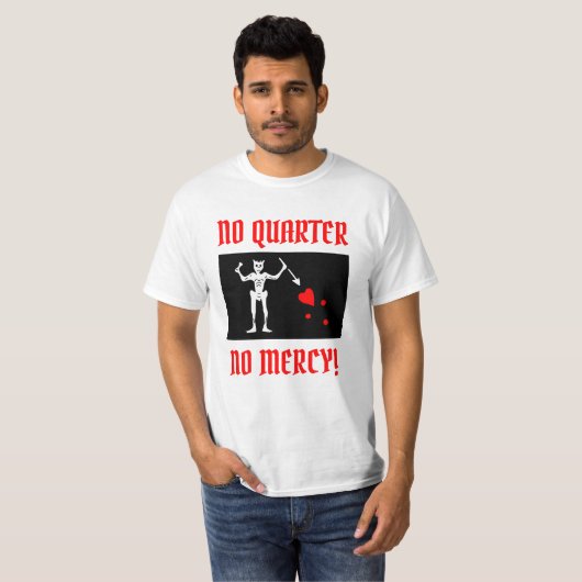 Blackbeard the Pirate (Edward Teach) T-Shirt (Voorkant volledig)