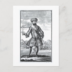 Blackbeard the Pirate, uit 'A General History of a Briefkaart