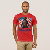 Blackbeard voor President T-shirt (Voorkant volledig)