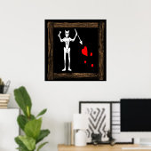 Blackbeard-WoodFrame 5 Poster (Thuiskantoor)