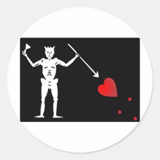BlackBeards Vlag (Edward Teach) Ronde Sticker