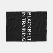 Blackbelt In Training Martial Arts Karate Fleece Deken (Voorkant (Horizontaal))