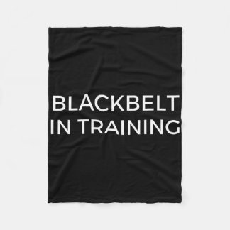 Blackbelt In Training Martial Arts Karate Fleece Deken