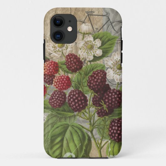 Blackberries Bloementuin Bloemvlinder Kunst Case-Mate iPhone Case (Achterkant)