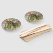 Blackberries Bloementuin Bloemvlinder Kunst Handwaaier (Niet-gemonteerd)