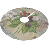 Blackberries Bloementuin Bloemvlinder Kunst Kerstboom Rok (Gekanteld)