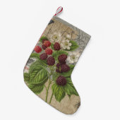 Blackberries Bloementuin Bloemvlinder Kunst Kleine Kerstsok (Voorkant (Hangend))