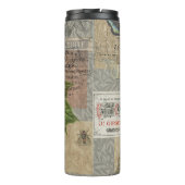 Blackberries Bloementuin Bloemvlinder Kunst Thermosbeker (Achterkant)