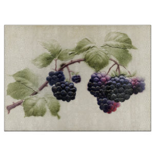  Blackberries en  Briefkaart Snijplank