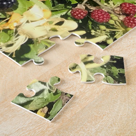 Blackberries en Honeysuckle in het Engels Land Legpuzzel (Zijkant)